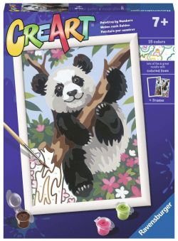 PEINTURE À NUMÉROS CREART RAVENSBURGER - PANDA JOUEUR - 7